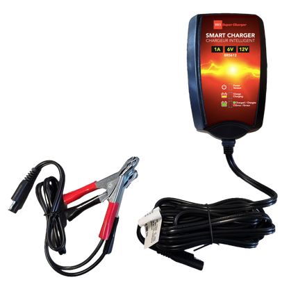 BRS Super Charger BRS612 - 6V/12V Trickle Charger - Battery Maintainer & Rejuvenator