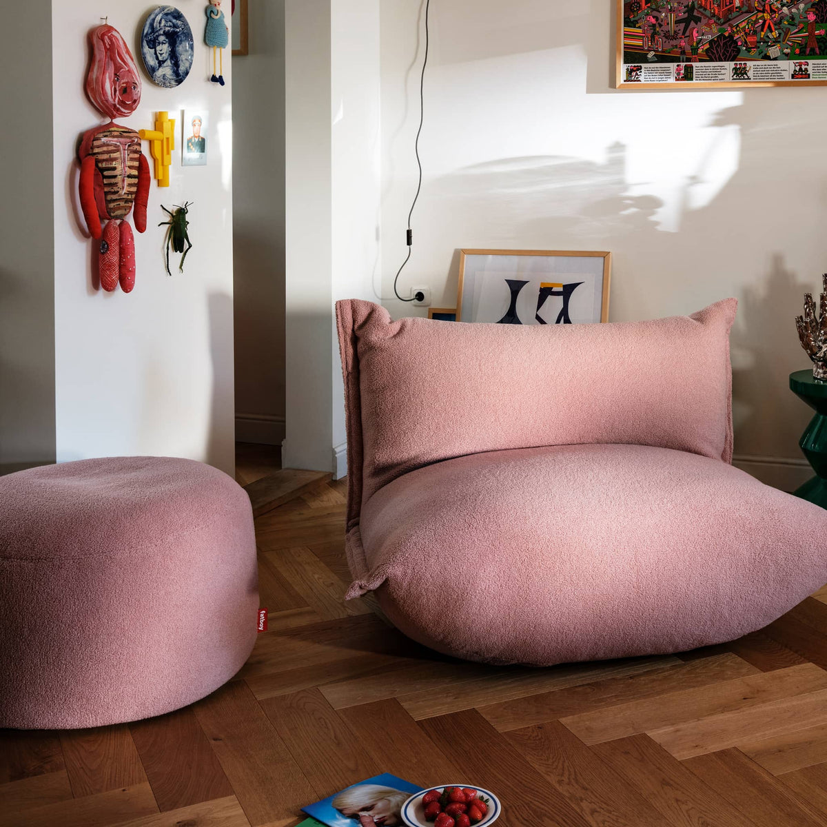 Point Large Sherpa Ottoman & Footrest — Indoor Use