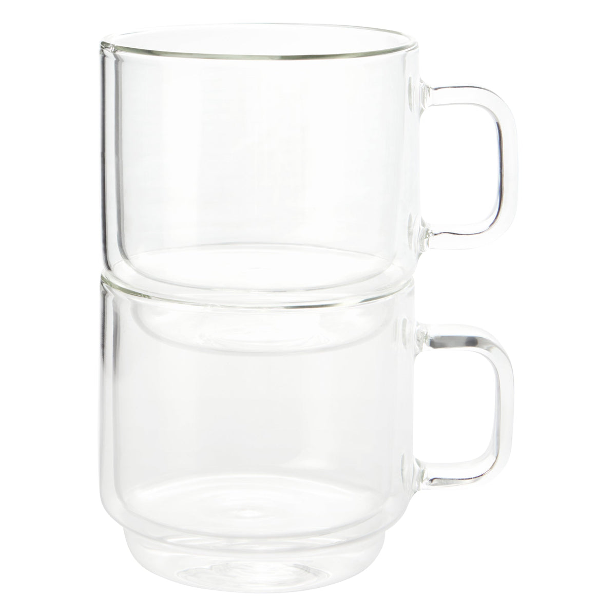 Barista Double-Wall Glass Mugs — Set of 2, 350 mL